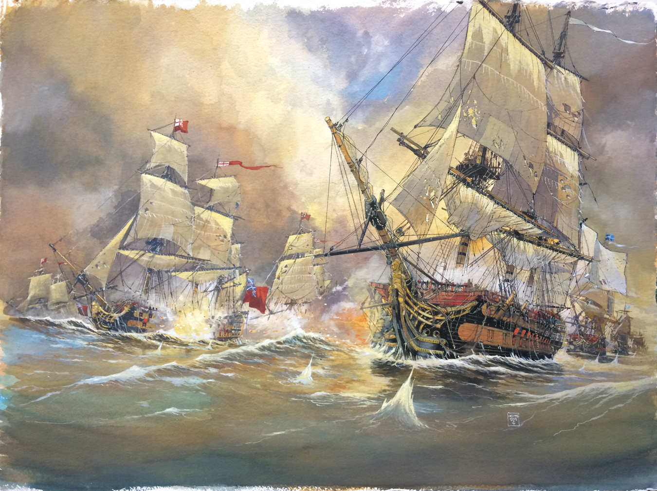 Les grandes batailles navales T03 : Chesapeake (double couverture)