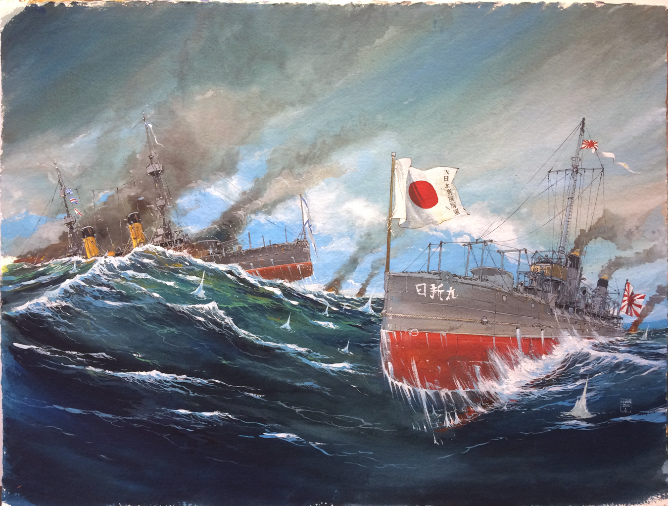 Les grandes batailles navales T08 : Tsushima (double couverture)