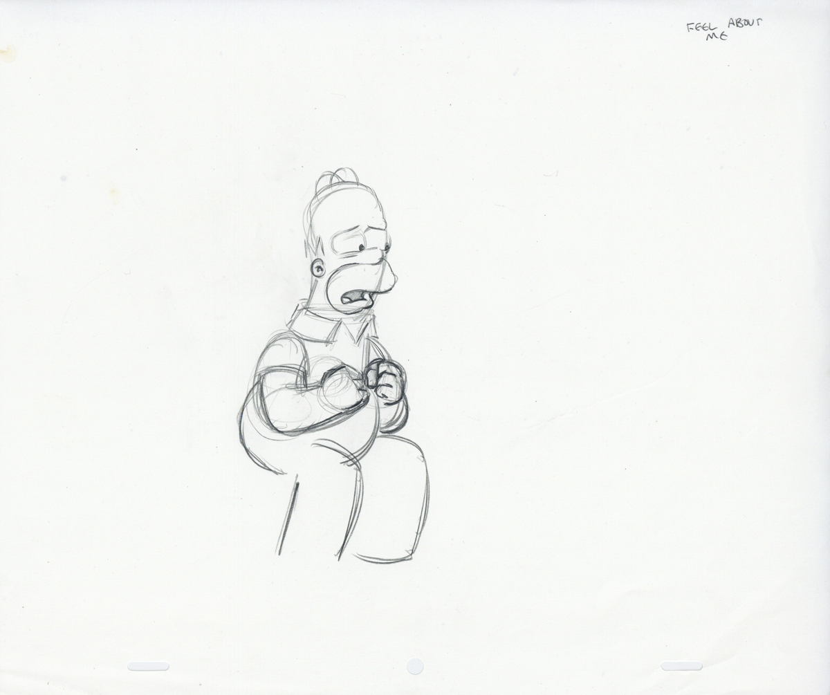 Homer Simpson assis